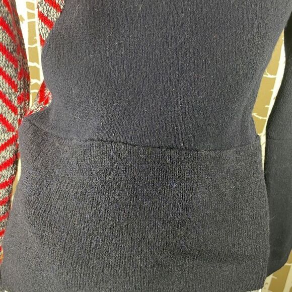 Anthropologie Handcut by Preloved Upcycled Wool Sweater sz M - Picture 9 of 10